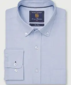 Regular Fit Sky Blue Cotton Oxford Shirt