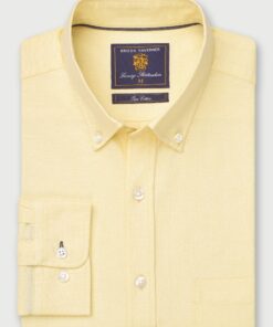 Regular Fit Lemon Cotton Oxford Shirt
