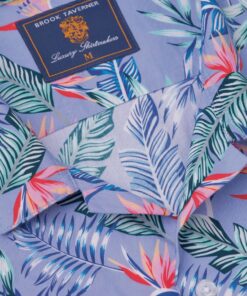 Alternative view of Regular Fit Blue Tropical Revere Collar Short Sleeve Shirt