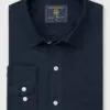 Regular Fit Navy Pure Linen Shirt