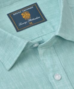 Alternative view of Regular Fit Mint Pure Linen Shirt