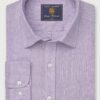 Regular Fit Lilac Pure Linen Shirt
