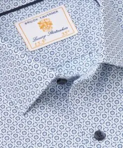 Alternative view of Tailored Fit Blue Diamond Print Shirt