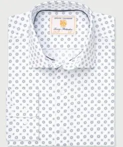 Tailored Fit Starburst Print Shirt