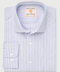 Tailored Fit Blue Stripe Shirt