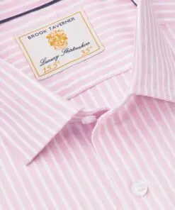 Alternative view of Regular Fit Pink Stripe Shirt