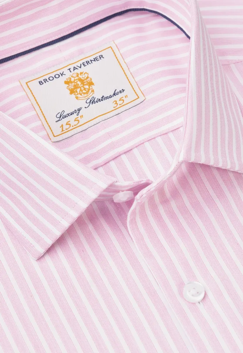 Regular Fit Pink Stripe Shirt - Image 2
