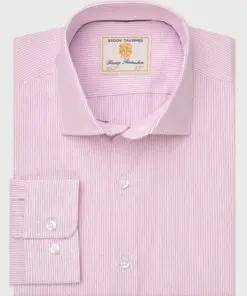 Tailored Fit Pink Fine Stripe Shirt