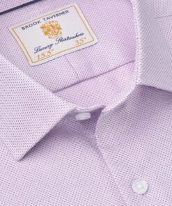 Alternative view of Tailored Fit Lilac Dobby Shirt