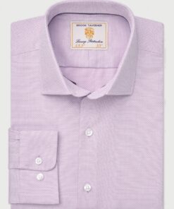 Tailored Fit Lilac Dobby Shirt