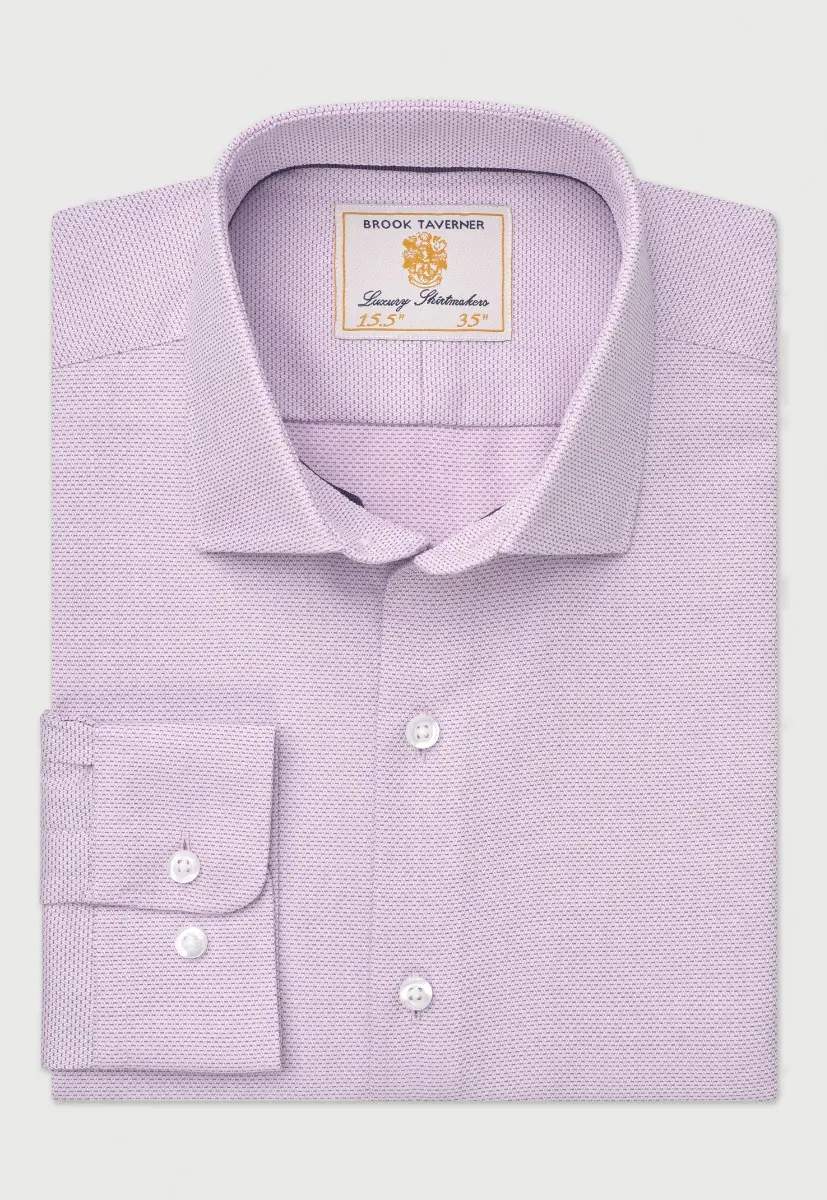 Regular Fit Lilac Dobby Shirt