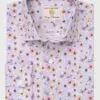 Regular Fit Grey Poppy Print 'Occasion' Shirt