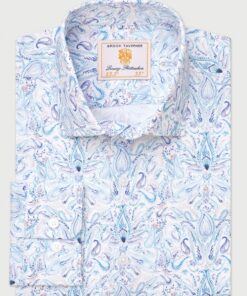 Tailored Fit 'Blue Paisley Print 'Occasion' Shirt