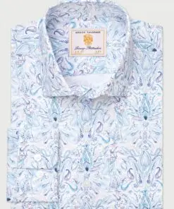 Tailored Fit 'Blue Paisley Print 'Occasion' Shirt