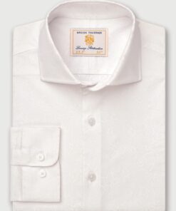 Tailored Fit White Floral Print 'Occasion' Shirt