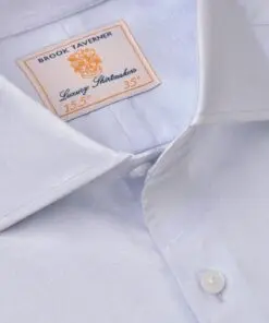 Alternative view of Tailored Fit Sky Blue Floral Jacquard 'Occasion' Shirt