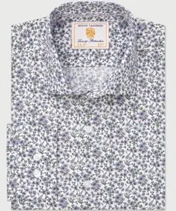 Tailored Fit Lilac Ditsy Floral Shirt