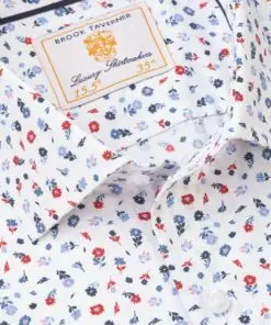 Alternative view of Tailored Fit Red Ditsy Floral Shirt