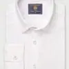 Regular Fit White Pure Linen Shirt