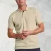 Sinatra Stone Brick Stitch Jacquard Polo Shirt