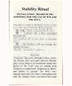Stability Ritual Inner Working