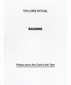 Taylors Raising Question Card
