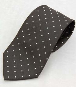 Tie- White Spots On Black