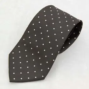 Tie- White Spots On Black