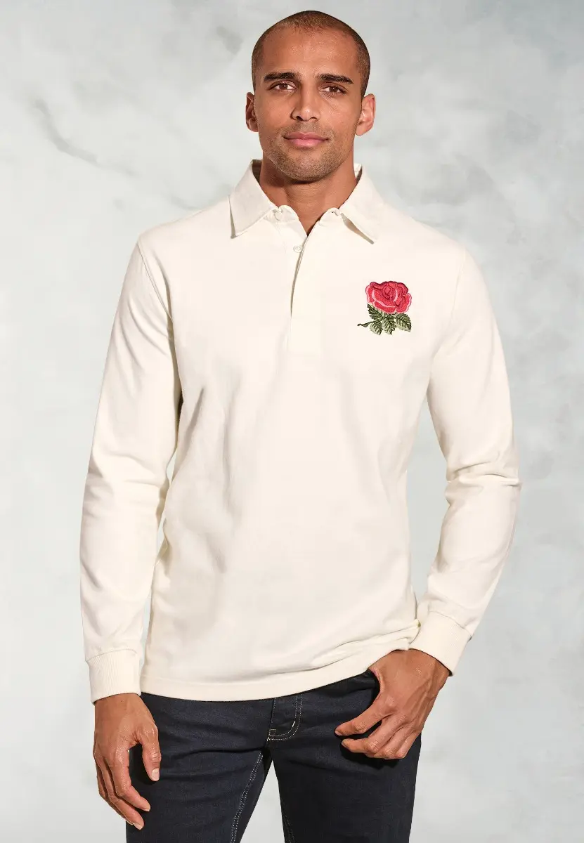 England Heritage Pure Cotton Rugby Shirt