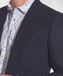 Alternative view of Tailored Fit Tyburn Navy Wool Blend Jacket