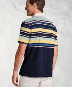 Alternative view of Walken Navy Stripe Short Sleeve Rugby Shirt