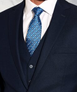 Alternative view of Tailored Fit Wells Navy Wool Blend Suit Jacket