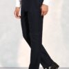 Tailored Fit Wells Navy Wool Blend Suit Trouser