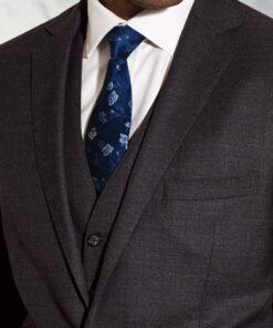 Alternative view of Tailored Fit Wells Charcoal Wool Blend Suit Jacket