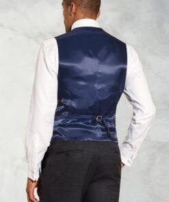 Alternative view of Tailored Fit Wells Charcoal Wool Blend Waistcoat